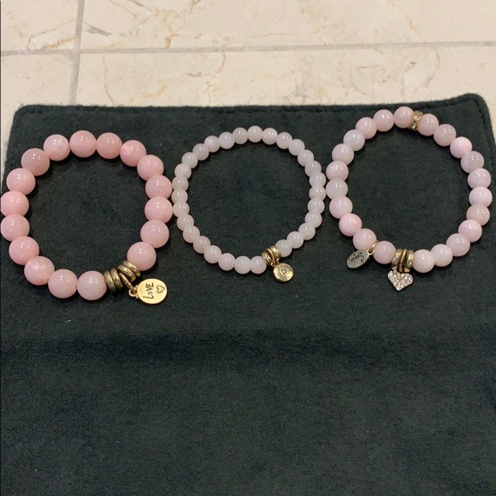 Set of 3 beaded bracelets